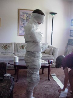 Andy as a Mummy