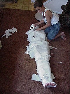 Sarah as a Mummy